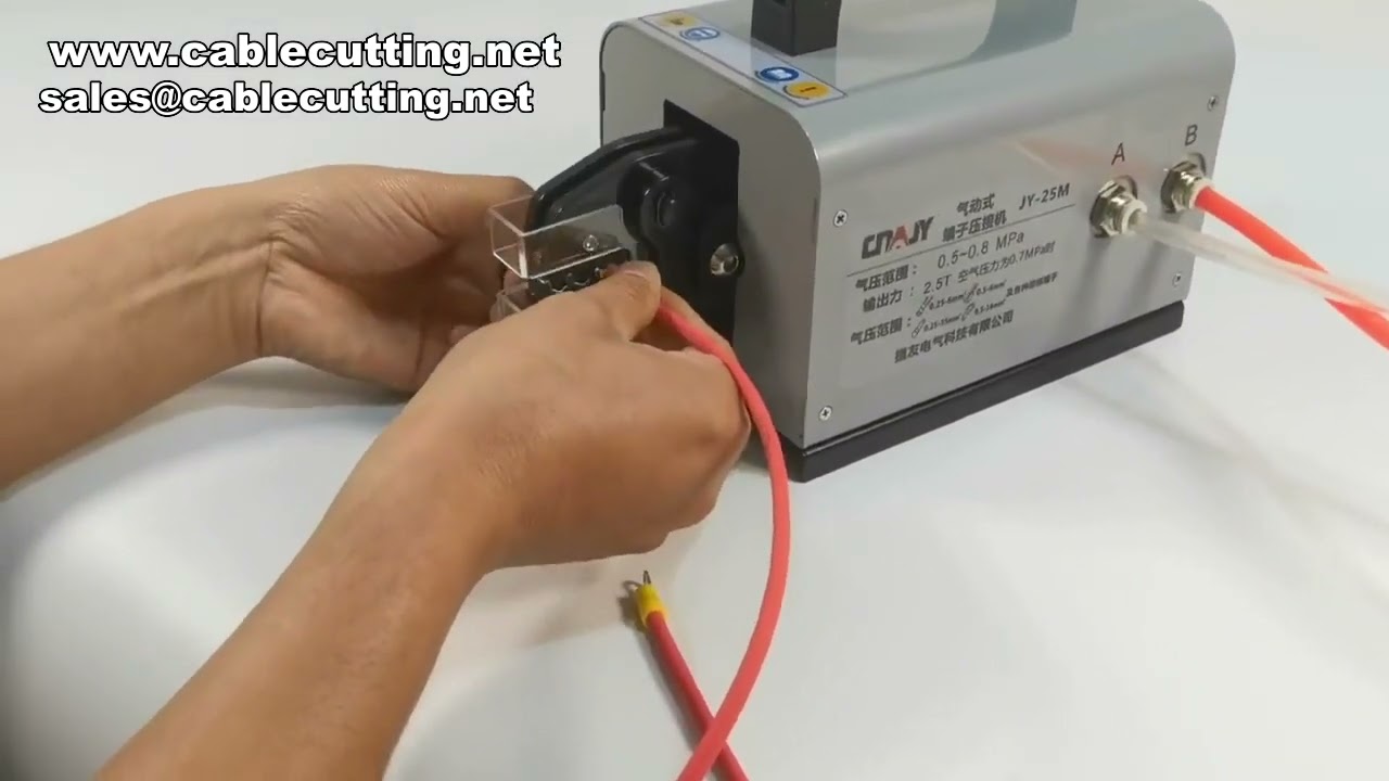 Crimpador Pneumático Versátil para Fios com Matrizes Intercambiáveis