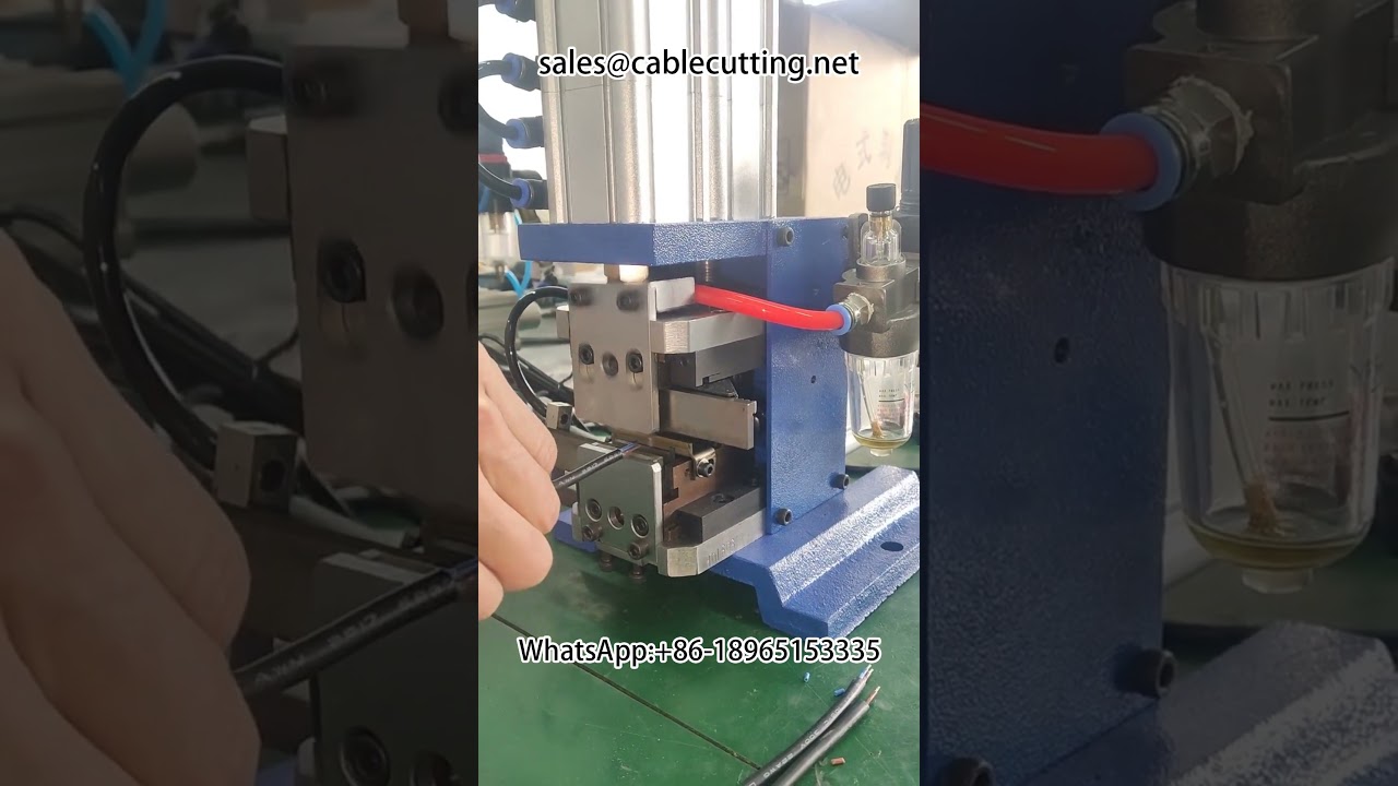 Máquina de Descascar Cabos e Torcer Fios para Automação Industrial
