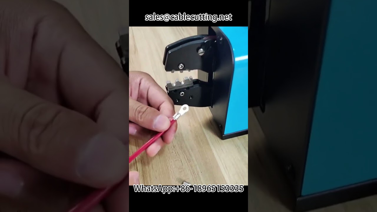 Máquina de Crimpagem Elétrica para Terminais de Fios Especiais - Diâmetros Não Padrão