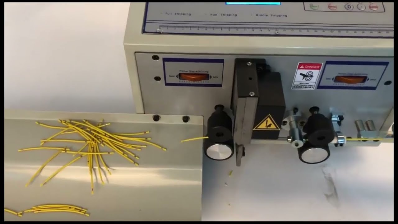 Máquina Automática Industrial para Corte e Decapagem de Cabos Elétricos