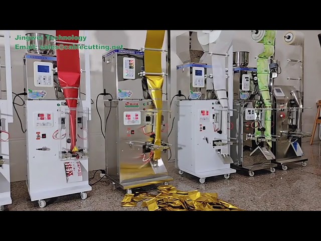 Máquina de Embalagem Vertical VFFS 3 em 1: Automática para Pó, Grânulos e Chá | Seladora Multifuncional