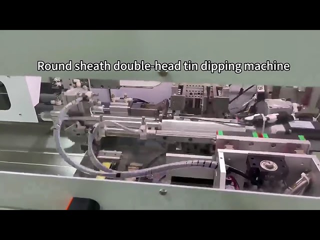 Máquina Automática Multifuncional para Corte, Decapagem, Torção e Estanhamento de Cabos Multifilares
