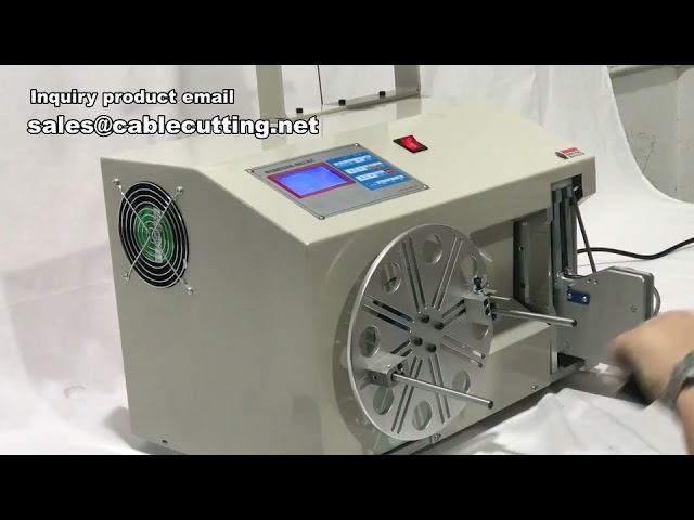 Máquina de Enrolar, Agrupar e Amarrar Cabos | Automação Industrial Eficiente