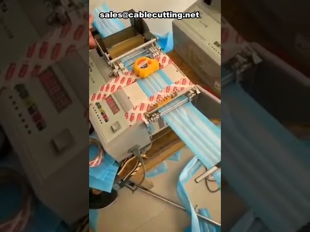 Máquina de Corte Automática para Alças de Máscara, Fitas Elásticas, Tiras de Couro e Zíperes