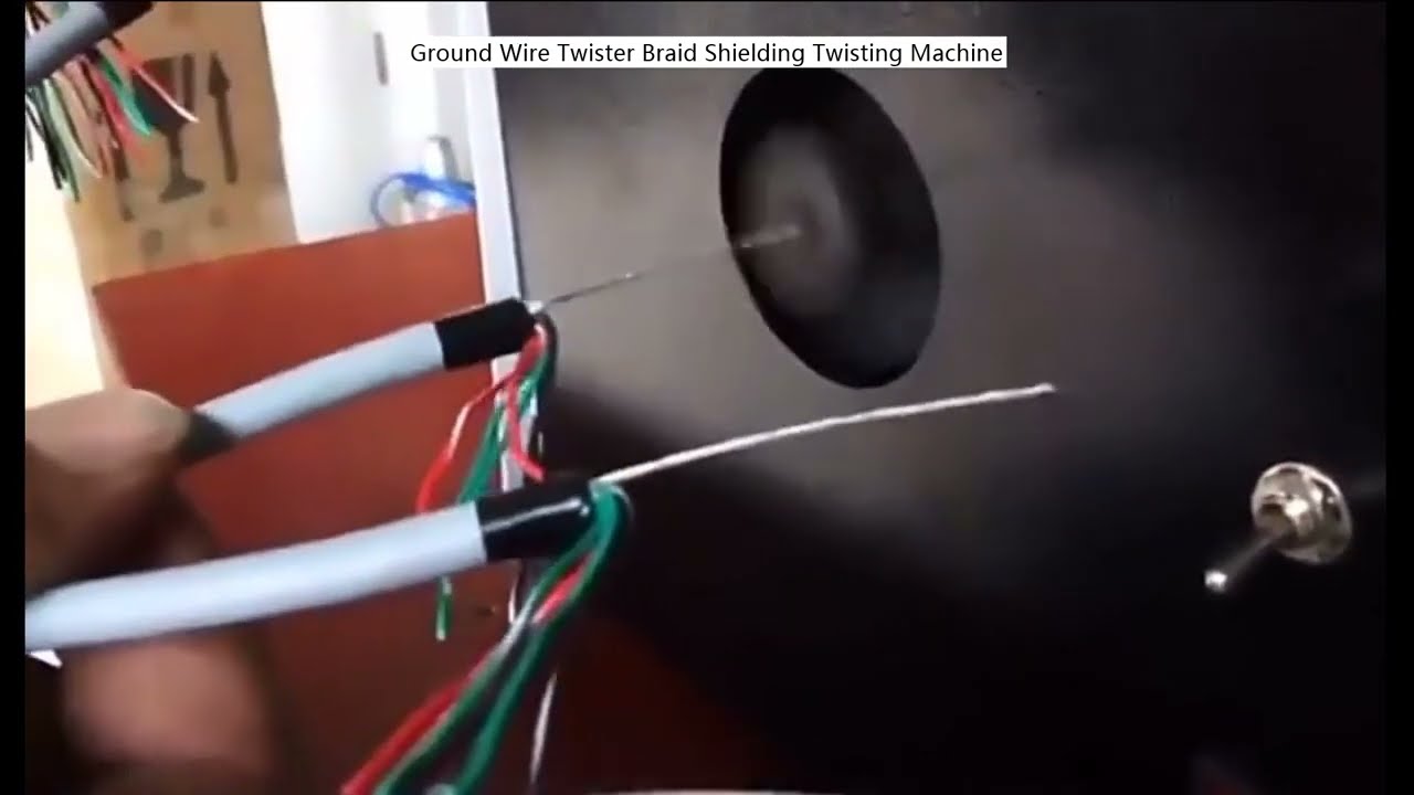 Máquina de Torcer Fio Terra com Blindagem Trançada | Equipamento Automatizado
