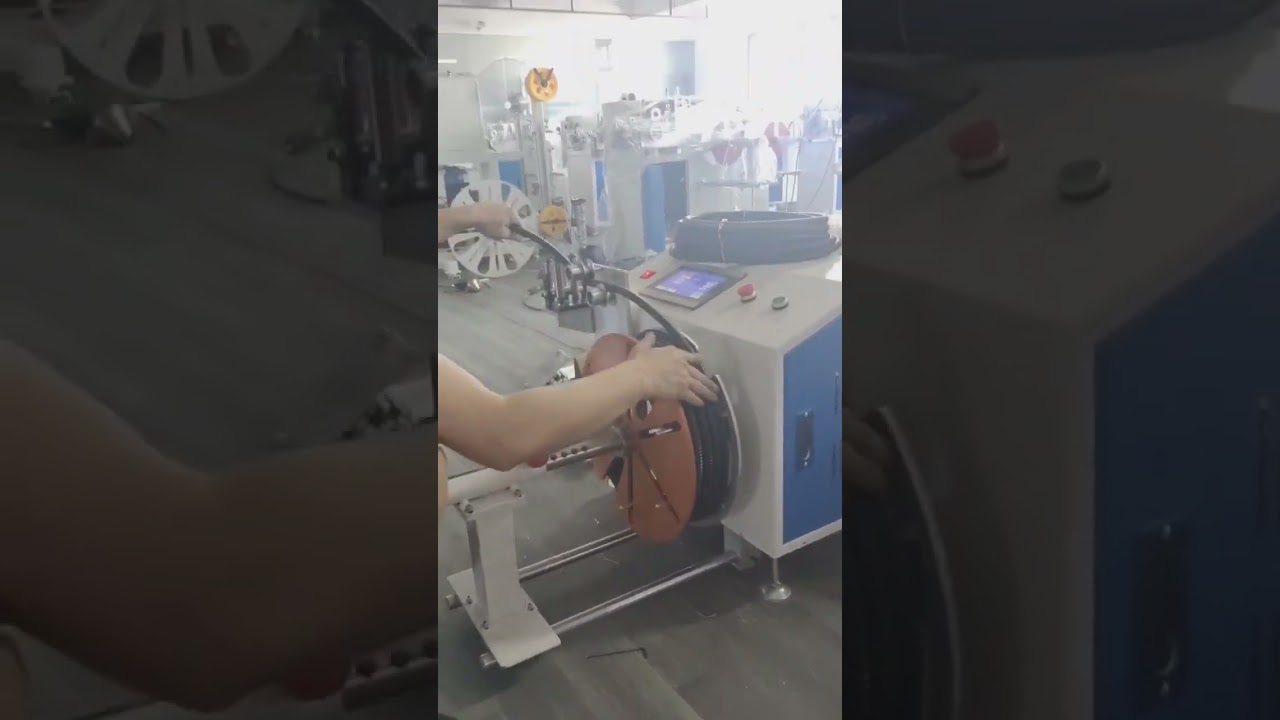 Máquina automática de enrolamento e arranjo de cabos WPM-2024L – Precisão e velocidade