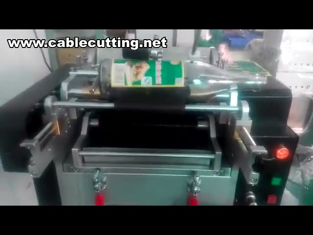 Máquina Manual de Colagem de Rótulos com Cola Úmida para Garrafas e Potes Redondos | Etiquetadora de Papel
