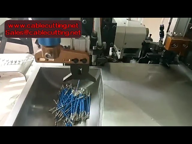 Fully Automatic Terminal Crimping Machine Double End Wire Cutting Stripping Crimping Machine 2T Term