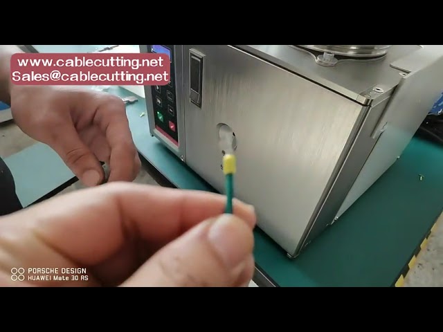 Máquina Semiautomática de Decapagem e Crimpagem de Terminais Pré-Isolados e Tubulares