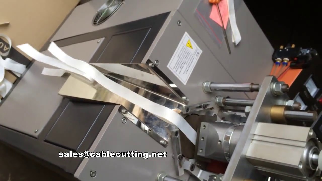 Máquina Automática de Corte Ultrassônico de Fitas - Precisão e Eficiência Industrial