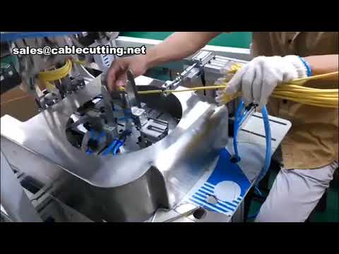 Máquina Automática de Bobinar e Amarrar Cabos Ethernet | Eficiência Industrial