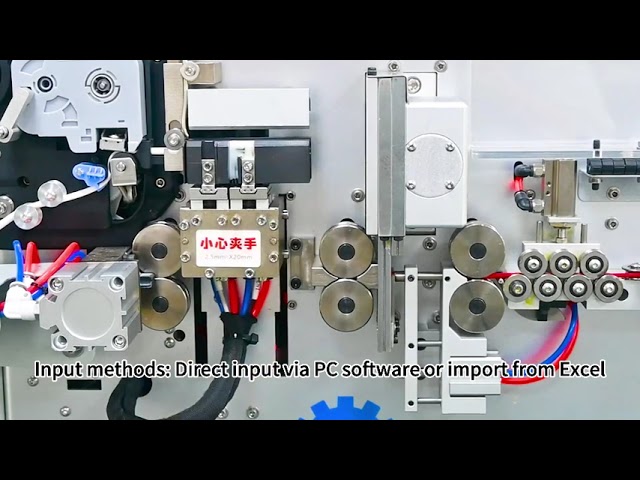 Máquina Automática de Corte, Decapagem e Impressão Térmica em Tubos para Fios