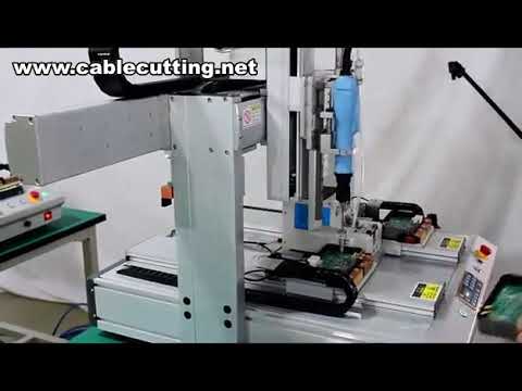 Máquina Automática de Apertar Parafusos | Robô de Mesa para Rosqueamento Automático
