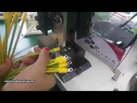 Buy Auto Vibrating Disc Feeding Tubular Single Grain Terminal Crimping Bulk Terminal Crimper Machine