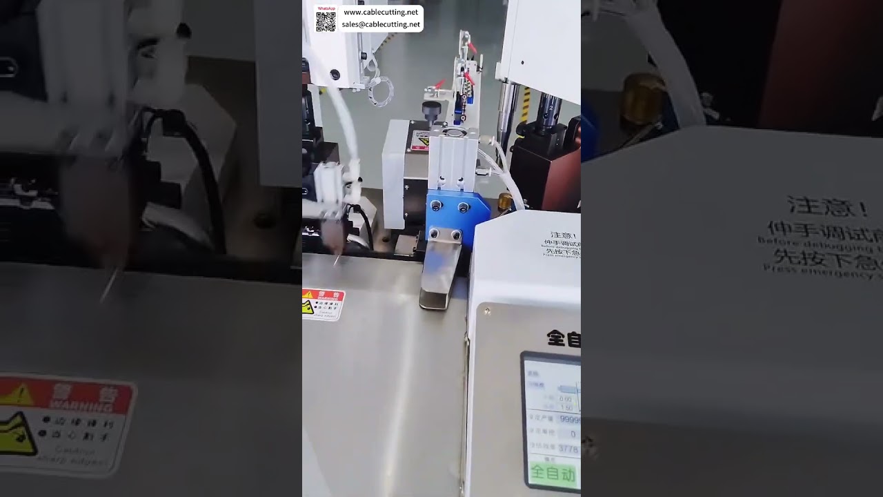 Crimpadeira Totalmente Automática de Dupla Cabeça com CFM para Fio AWG28 - Máquina para Chicotes Automotivos