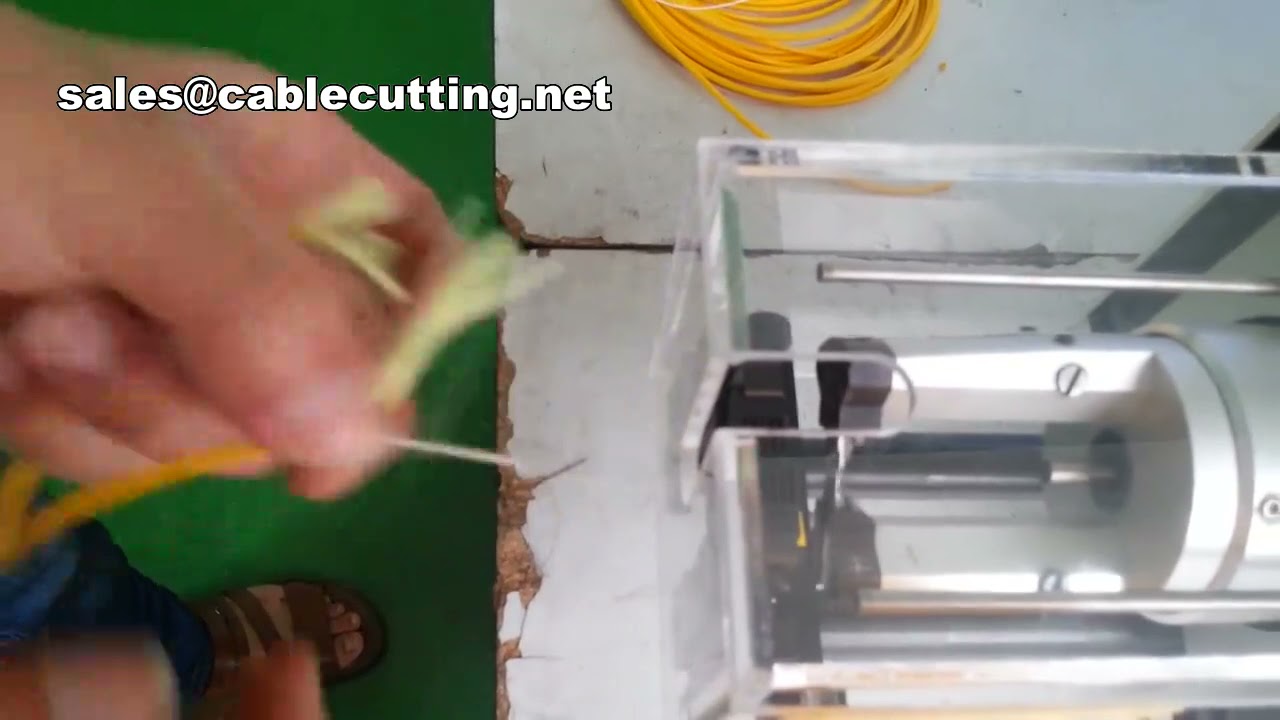Máquina de Decapagem e Fabricação de Cabo Coaxial Micro | Equipamento Automatizado de Processamento de Fios