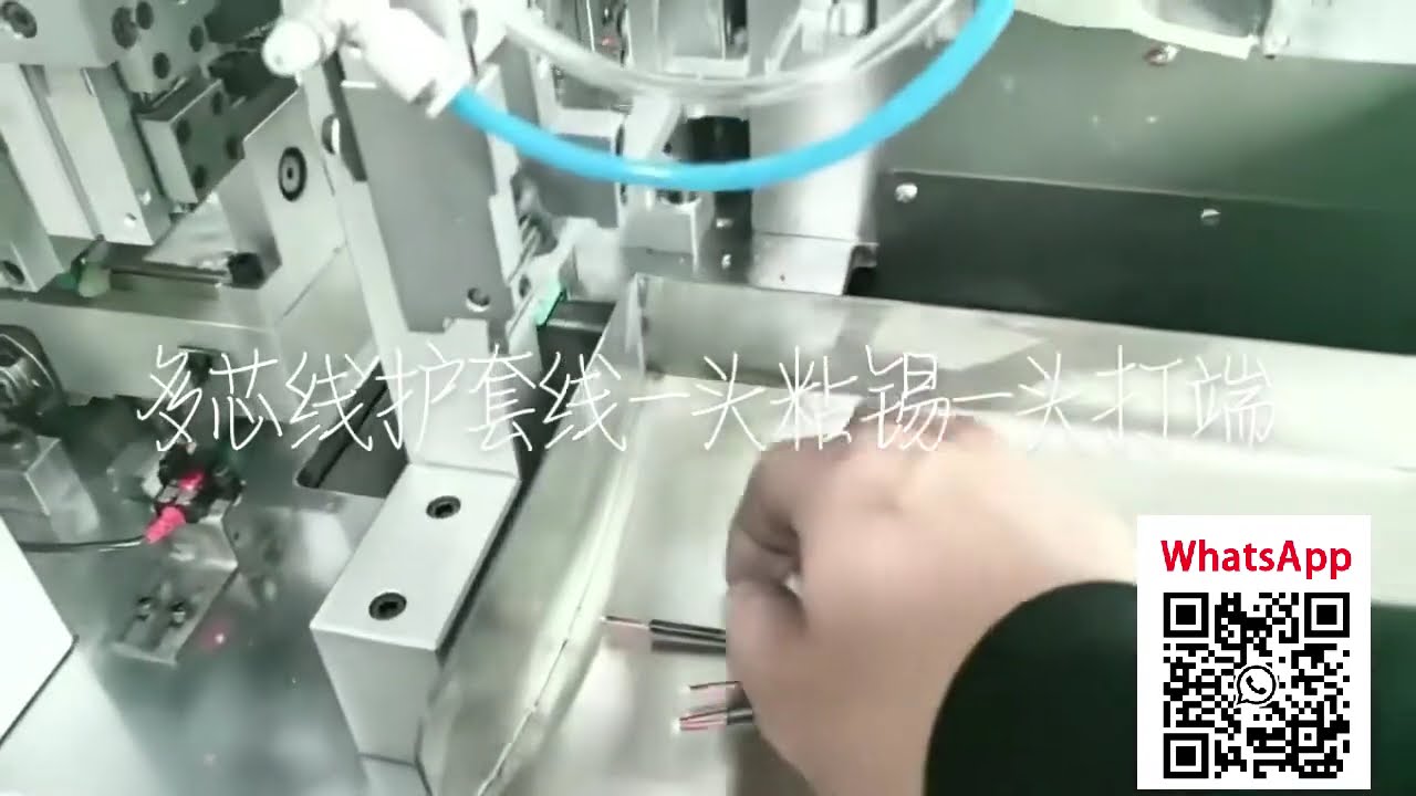 Máquina de Crimpagem e Estanhagem de Cabos Multipolares Blindados – 18mm e 15mm