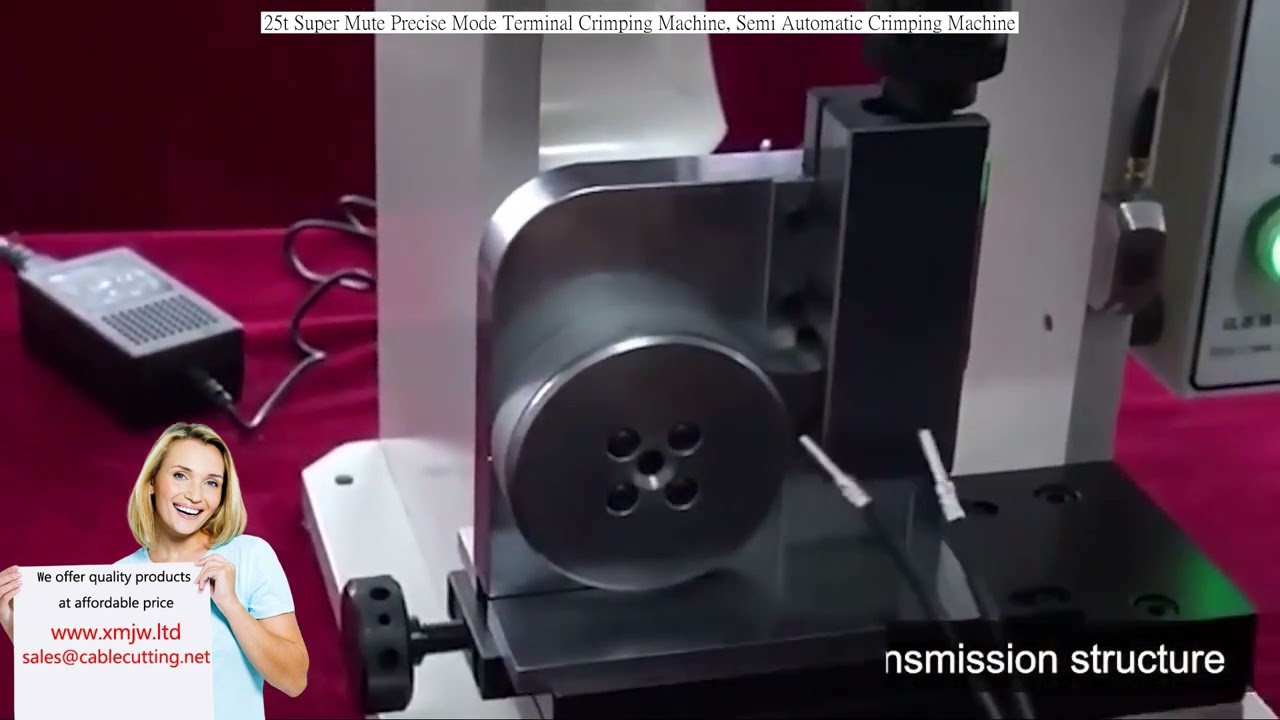 Máquina de Crimpagem de Terminais 25 Toneladas - Modo Super Silencioso e Preciso, Semi Automática