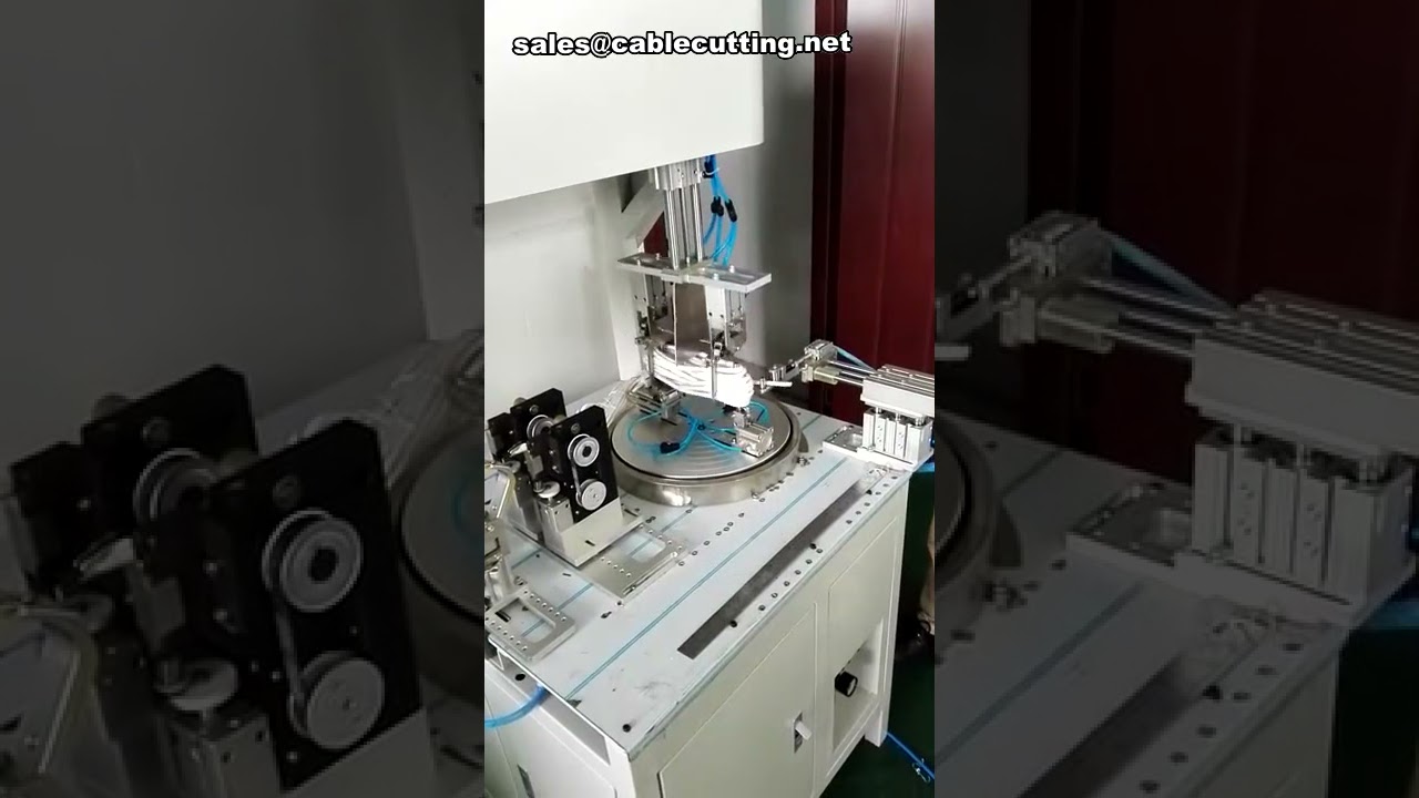 Máquina de Bobinar e Arredondar Fios Automática