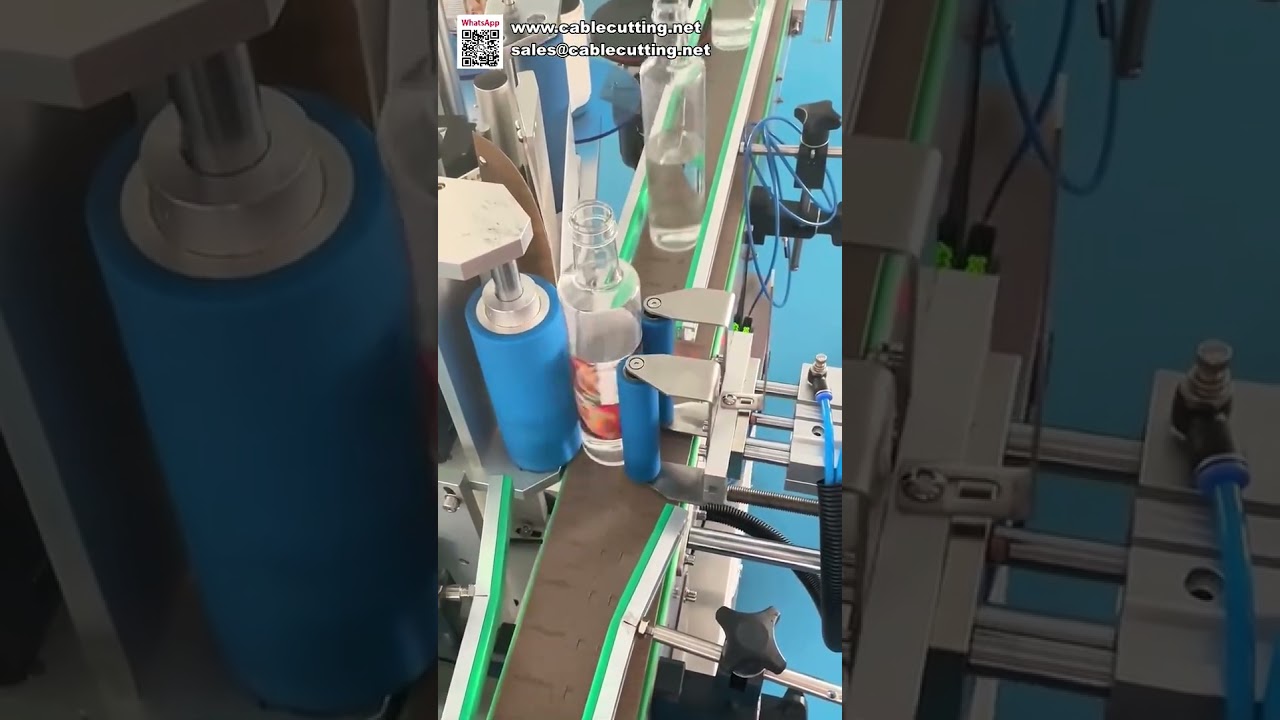 Máquina Automática de Rotulagem para Frascos Redondos | Aplicadora de Etiquetas Industrial Eficiente