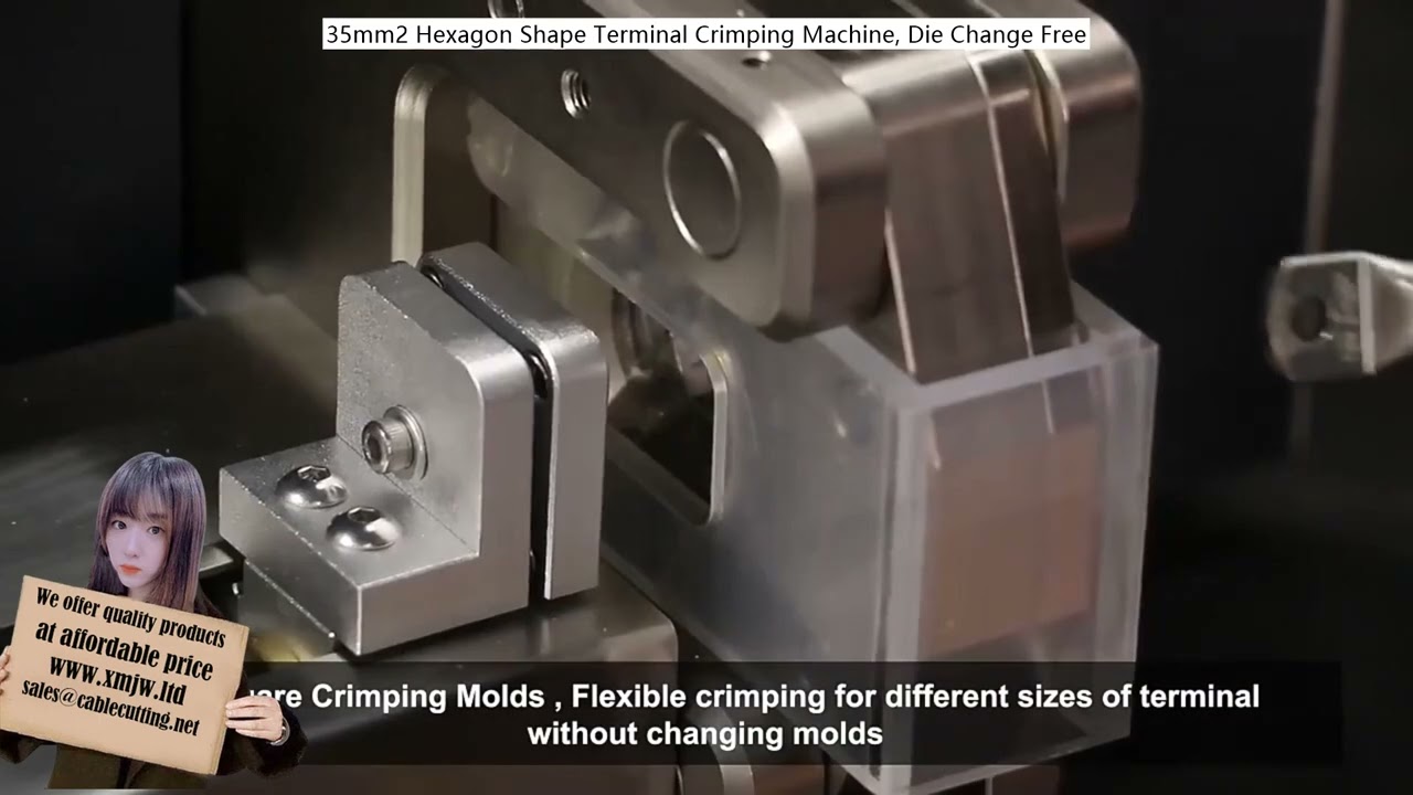 Máquina de Crimpagem de Terminais Hexagonais 35mm² - Sem Troca de Matriz