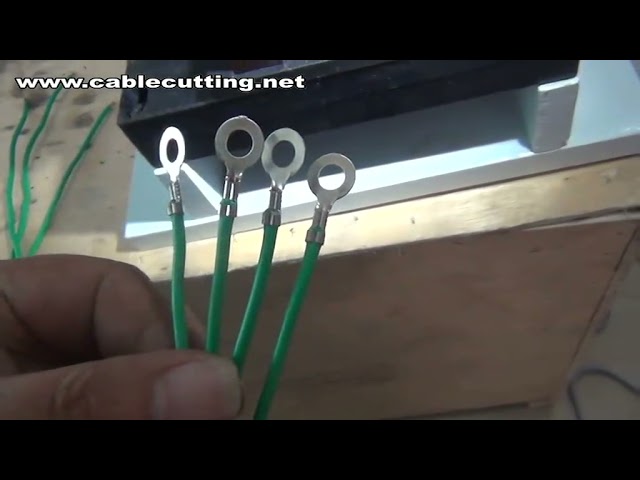 Máquina de Crimpagem de Fios | Crimpagem Semi-Automática de Terminais para Cabos de 10 mm²