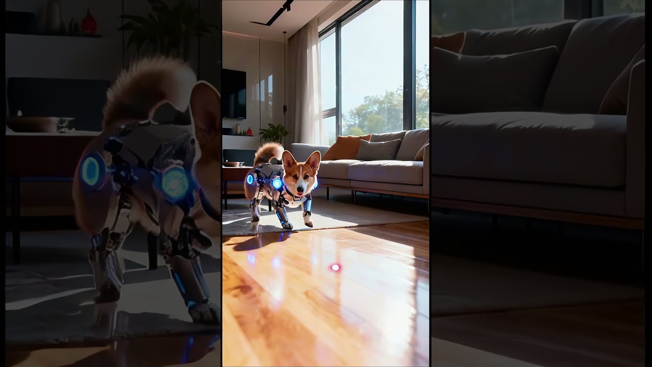 Conheça o Cyber-Corgi: O Bom Garoto do Futuro #Corgi #Ciborgue #CachorroRobô #SciFi #AnimaisFofos