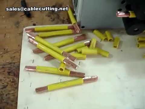 Máquina de Decapar e Cortar Cabos 70mm² – Exibição Industrial de Alto Desempenho
