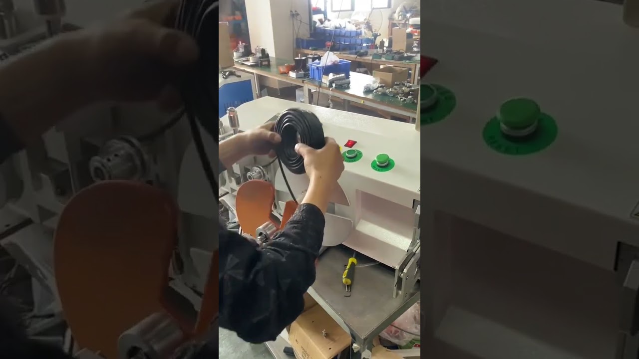 Máquina de Medição e Bobinagem de Precisão com Amarração e Corte Automáticos para Cabos de Rede e Energia