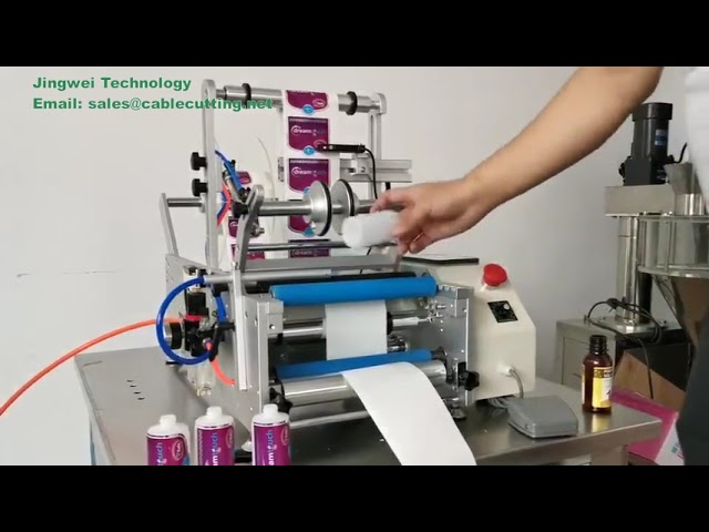 Rotuladora Semiautomática para Garrafas Redondas – Etiquetagem Rápida e Precisa