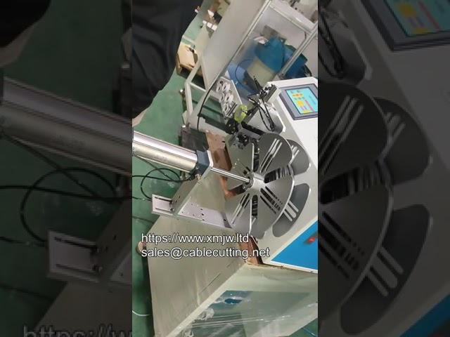 Máquina Cortadora de Cabos Automática com Contador de Metros para Corte e Bobinamento de Fios USB