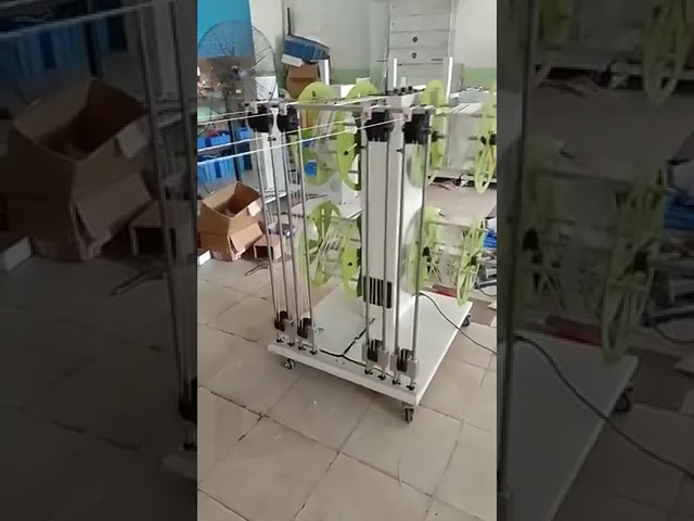 Máquina de Alimentação Automática de Fio com Bobina Disc Reel e Corte por Indução