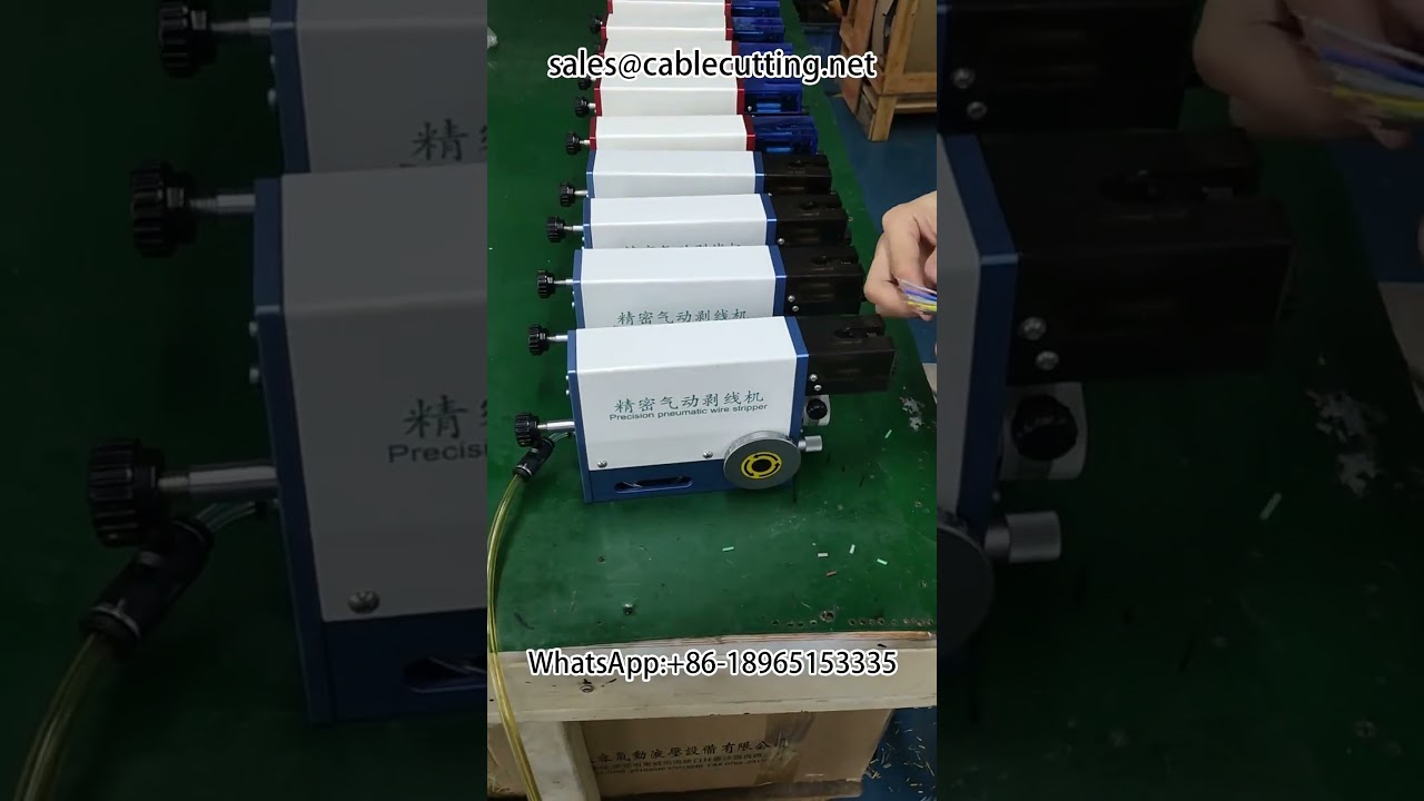 Máquina Pneumática de Decapagem de Fios | Equipamento para Arneses e Automação Industrial