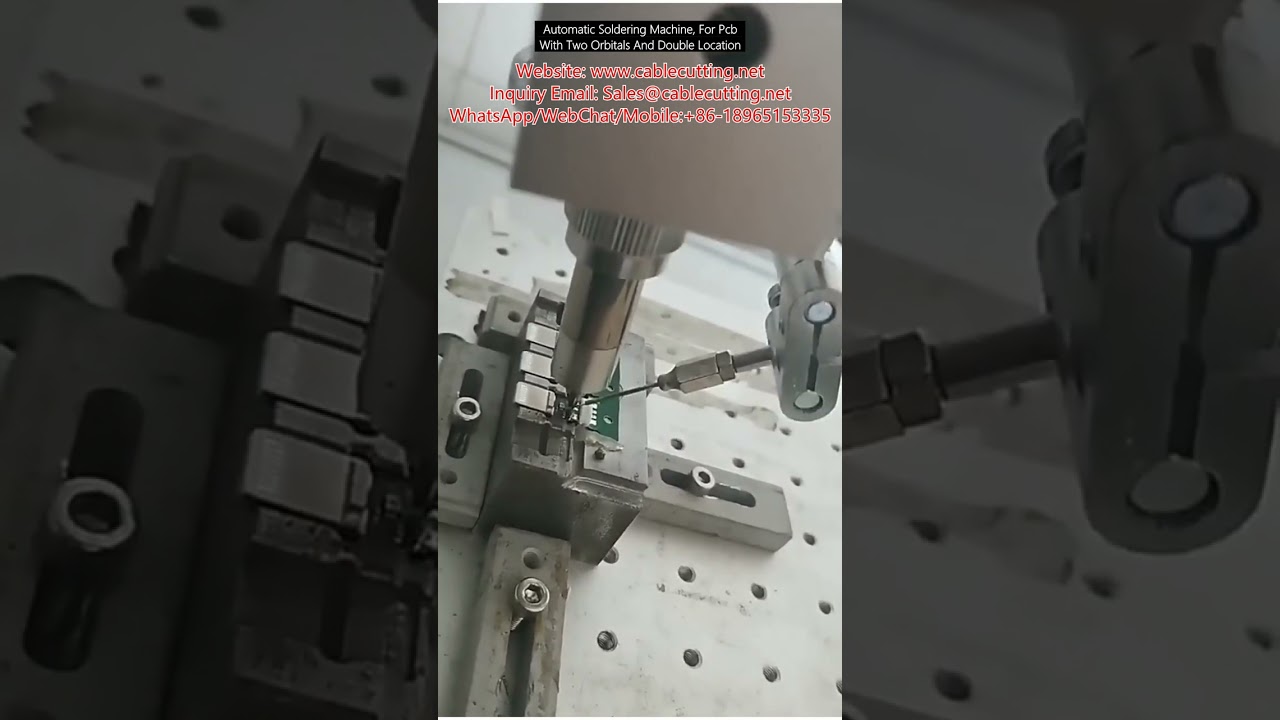 Máquina de Solda Automática para PCB com Duas Orbítais e Dupla Localização