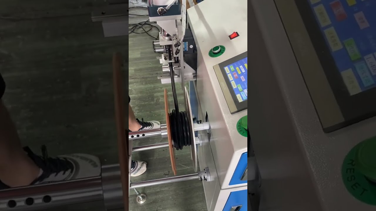 Máquina Automática de Piso para Medição, Travessia, Corte e Bobinagem de Fio de 1mm