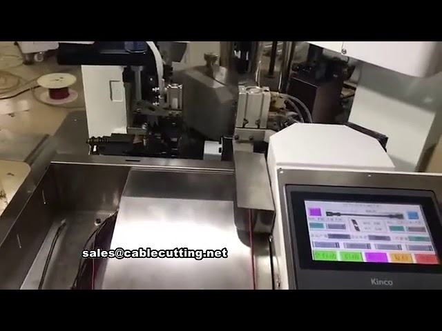 Máquina de Crimpagem Automática de Cabeça Dupla para Terminais - Alta Velocidade e Precisão