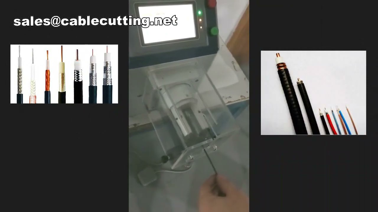 Máquina de Decapagem e Corte de Fios Elétricos | Para Cabos Coaxiais - Alta Precisão e Automação