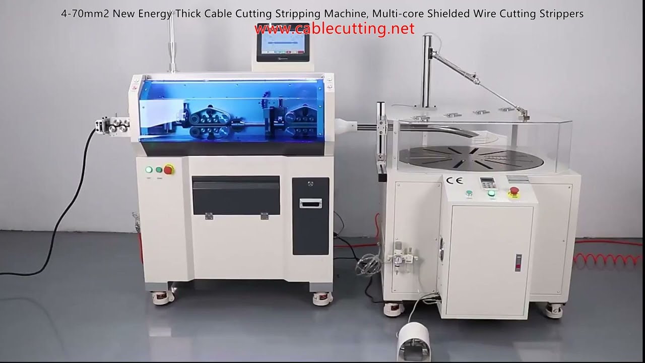 Máquina de Corte e Decapagem para Cabos Grossos 4-70 mm² - Decapador de Fios Multipolares e Blindados para Novas Energias
