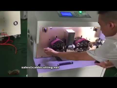 Máquina Automática de Corte e Descascamento para Cabos Quadrados Grandes