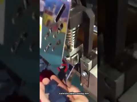 Máquina Automática de Corte de Fitas de Cetim e Cadarço Industrial