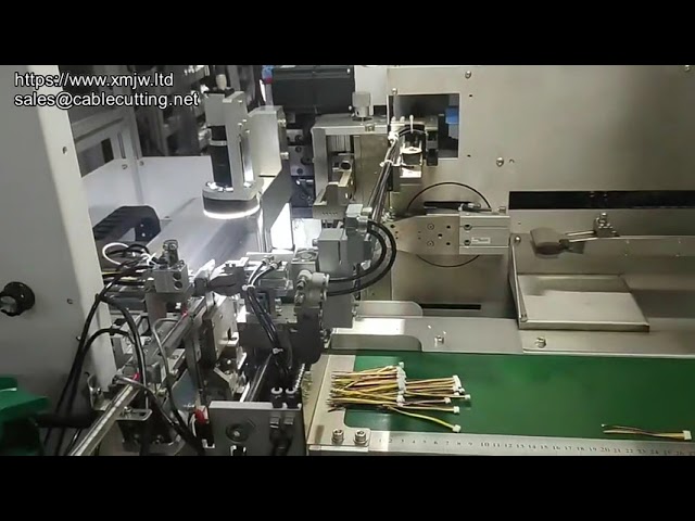 Máquina Automática de Crimpagem e Inserção de Terminais para Cabos de Dupla Extremidade