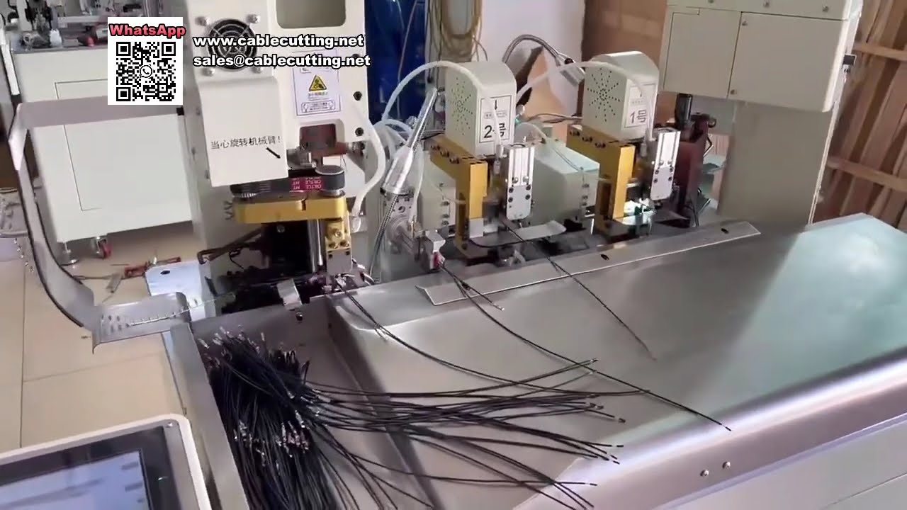 Máquina de Crimpagem Inteligente 2 em 1 para Chicotes Elétricos: Automação e Precisão