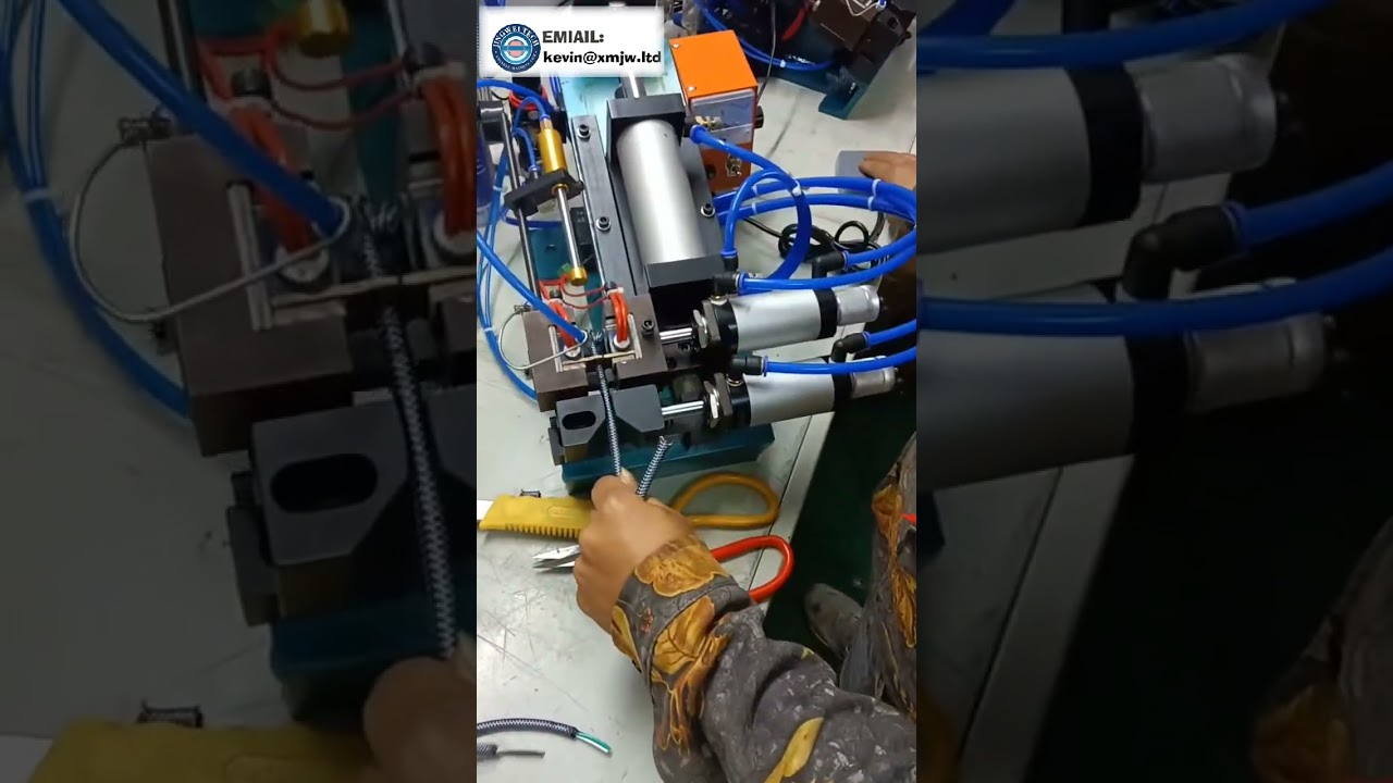 Máquina Pneumática de Decapagem a Quente para Cabos 3-10mm com Trançado de Fibra de Vidro