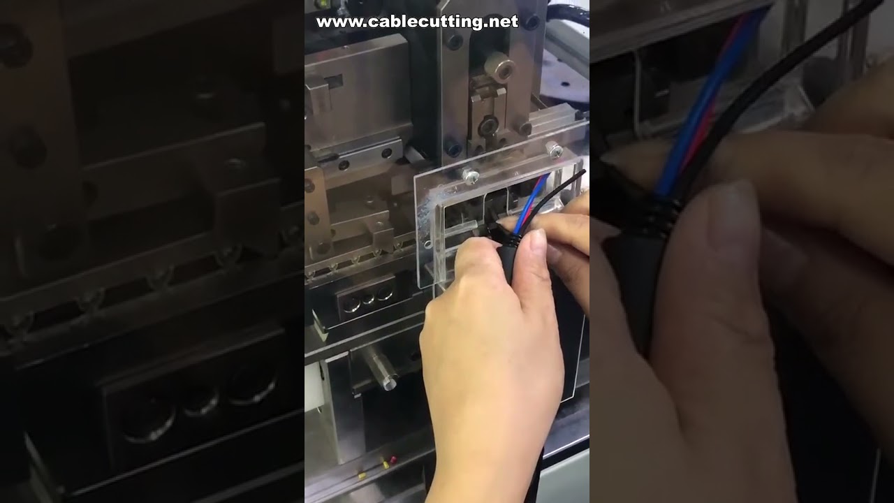 Máquina Automática de Inserir, Decapar e Crimpar Vedação de Cabo
