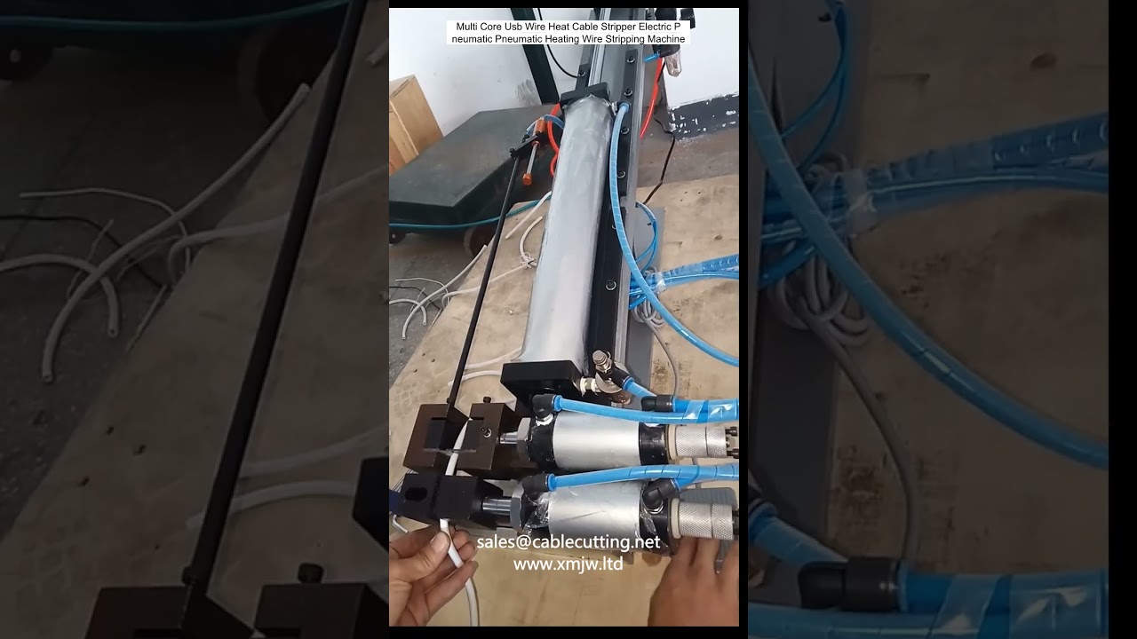Máquina de Descascamento de Fios com Aquecimento Elétrica e Pneumática para Cabos Multicore e USB