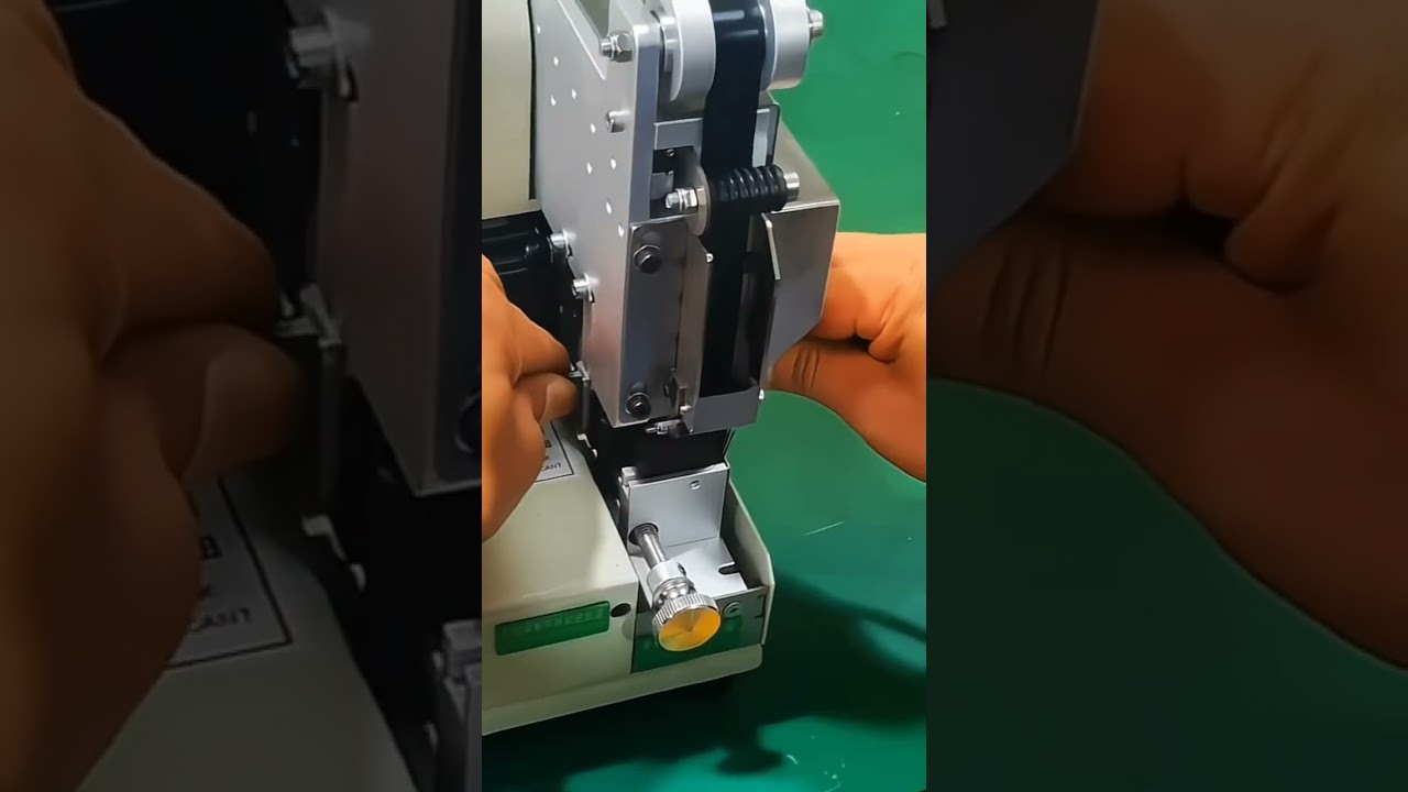 Máquina de Fita Spot Elétrica de Empurrar com Escala de Medição e Suporte Multilíngue
