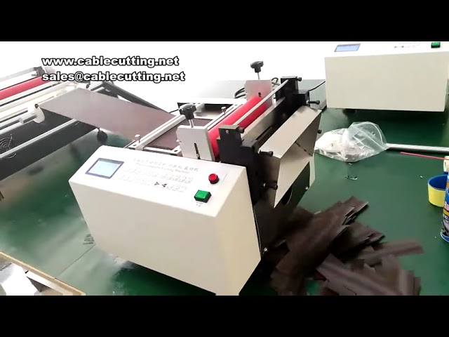Máquina de Corte e Slitting Automática para Couro e Tecido - Sem Poeira
