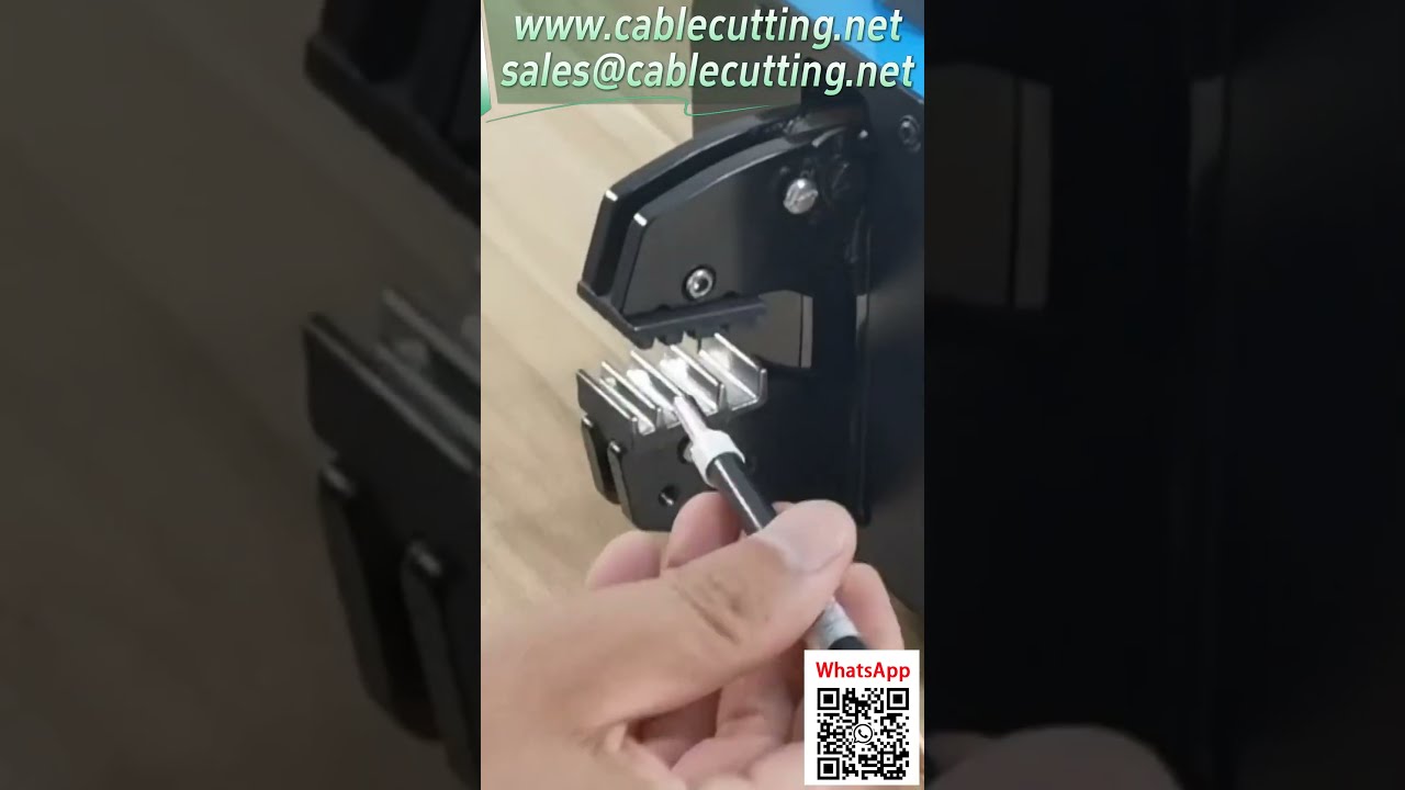 Ferramenta de Crimpagem Pneumática - Demonstração de Terminais Elétricos