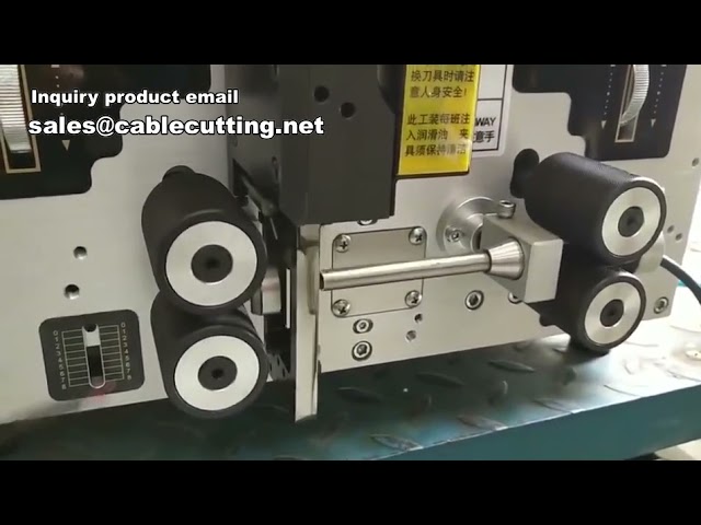 Máquina Automática de Corte e Descascamento de Cabos – Corte e Remoção de Revestimento Eficientes