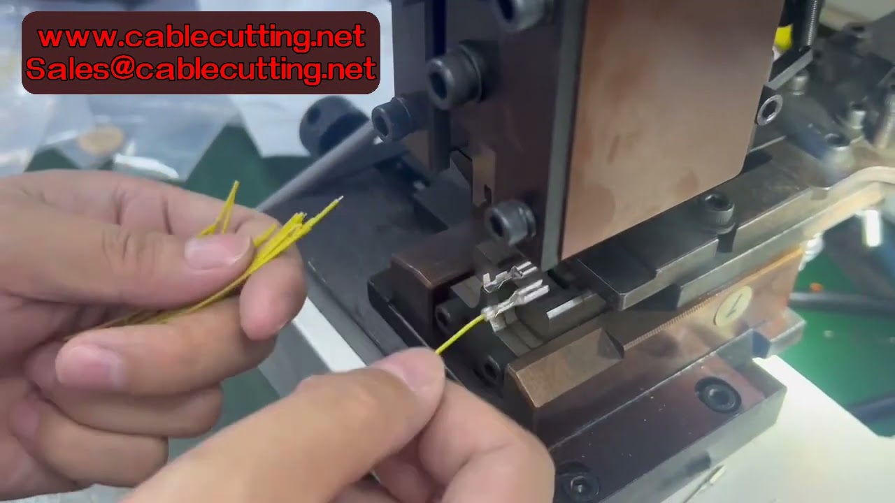 Máquina de Crimpagem Automática Silenciosa 2T para Terminais - Processadora de Fios Elétricos e Conectores JST
